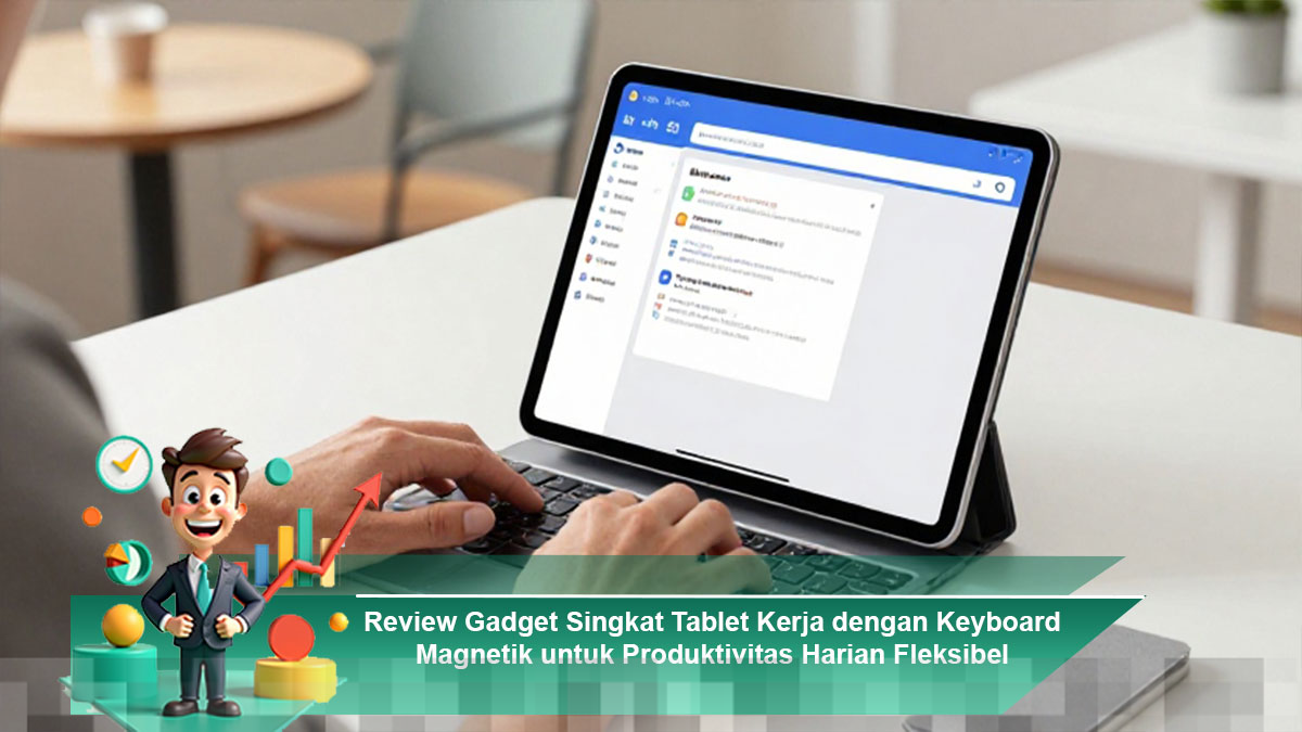 Review Gadget Singkat Tablet Kerja dengan Keyboard Magnetik untuk ...