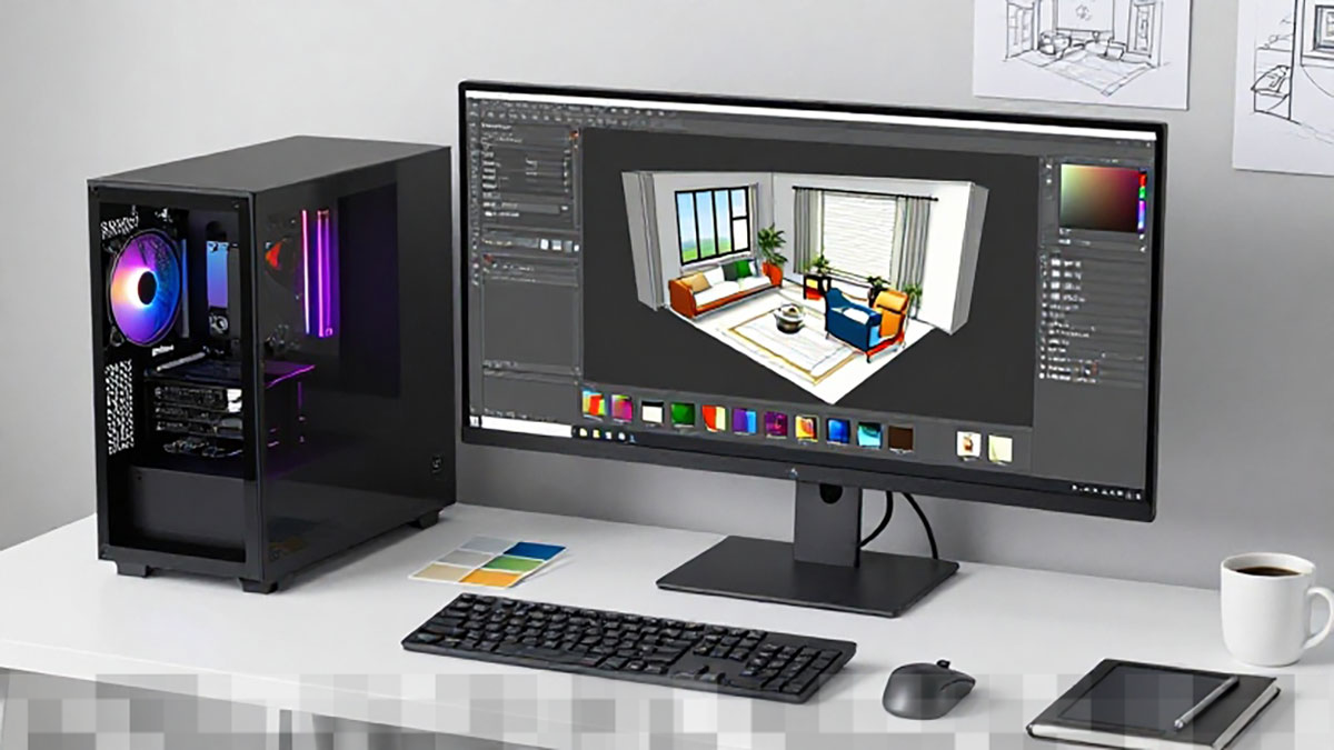PC Desktop Rakitan Spesialis Desain Interior dan Rendering SketchUp ...